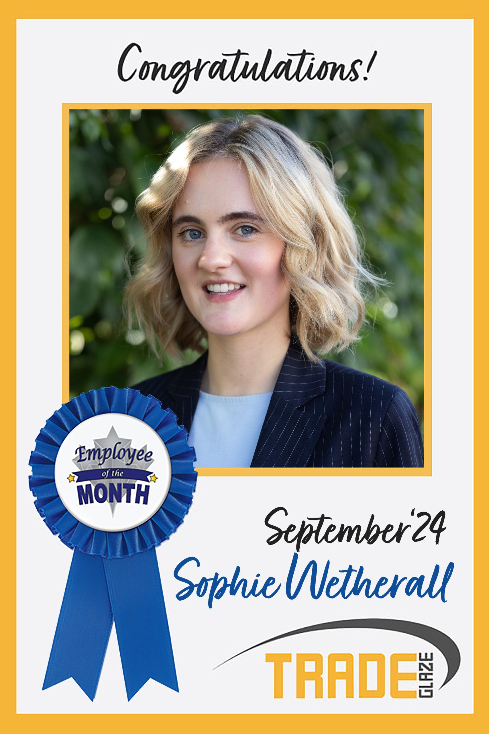 Meet Our September Employee of the Month: Sophie Wetherall